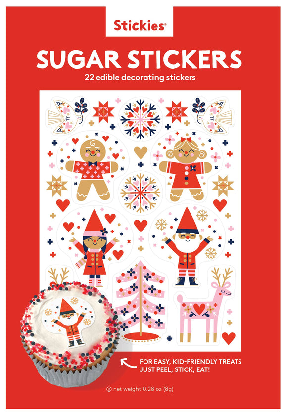 Fair Isle Stickies® –  Holiday Edible Decorating Stickers - Make Bake