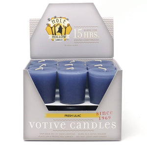 Fresh Lilac Scented Votive Candles - Mole Hollow Candles