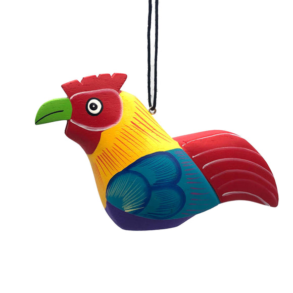 Rooster Balsa Ornament- Women of the Cloud Forest