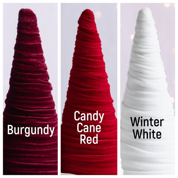 Small Handmade Velvet Trees - Your Heart's Content