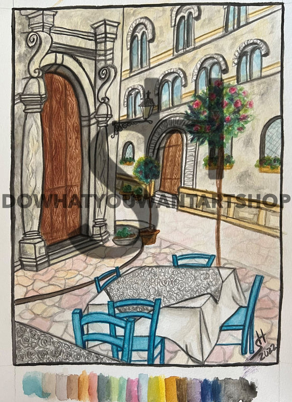 Italy Water Color