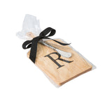 Monogrammed Maple Cheese Board Gift Pack - JK Adams