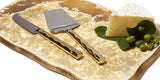 Gold Cheese Shaver and Knife Set - Truro